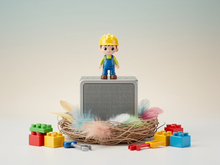 Bob der Baumeister Tonie Figur mit Vogelnest Hörspiel und kindgerechtem Design