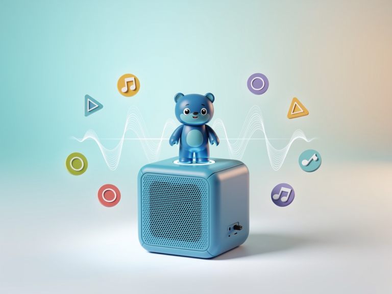 Kreativ Tonie Blau in kinderfreundlicher Toniebox mit individuellem Hörinhalt laden