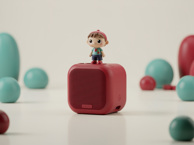 Toniebox Berry Starterset in dunklem Beerenton mit robustem Design und Klangqualität