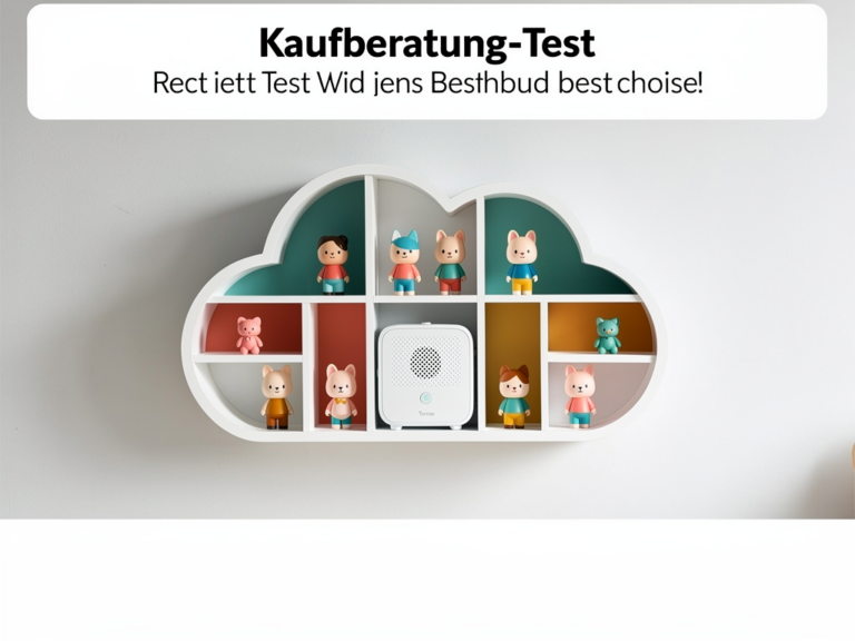 Toniebox Regal Cloud aus MDF mit Magneten zur sicheren Aufbewahrung von Tonies