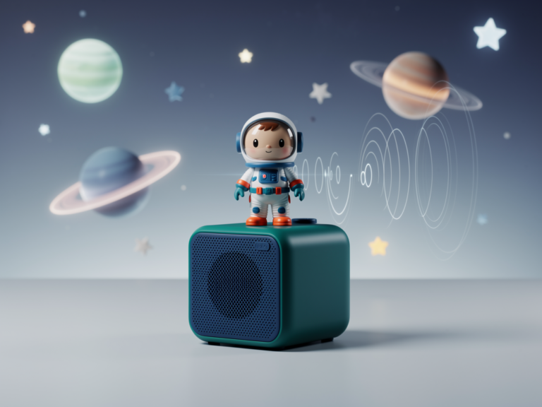 Toniebox Starterset Astronaut mit robuster Box und kindgerechtem Weltraumhörspiel