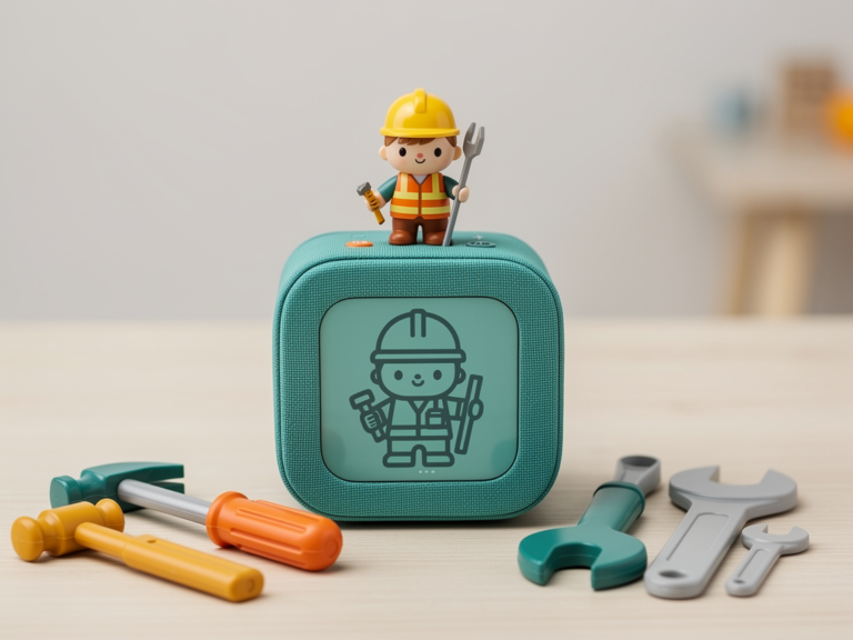 Toniebox Starterset Bauarbeiter mit robustem Design und kindgerechter Bedienung