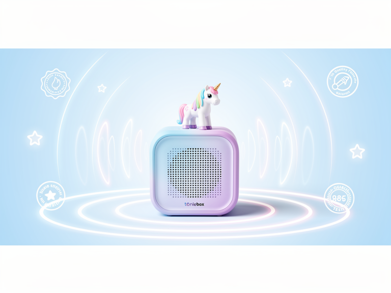 Toniebox Starterset Einhorn in kinderfreundlichem Design mit einfachem Hörspielerlebnis