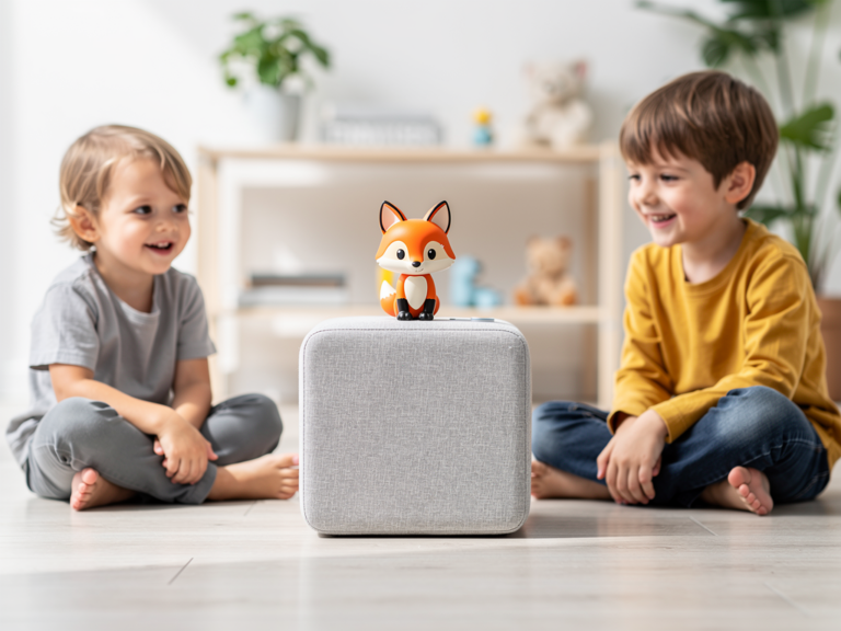 Toniebox Starterset Fuchs kinderfreundliche Hörspielbox mit robustem und intuitivem Design