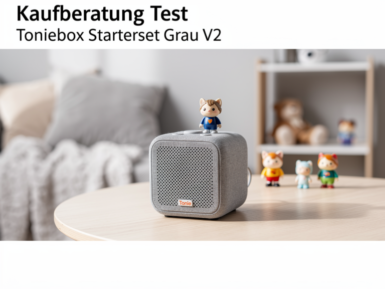 Toniebox Starterset Grau V2 mit neutralem Design und kinderfreundlicher Bedienung