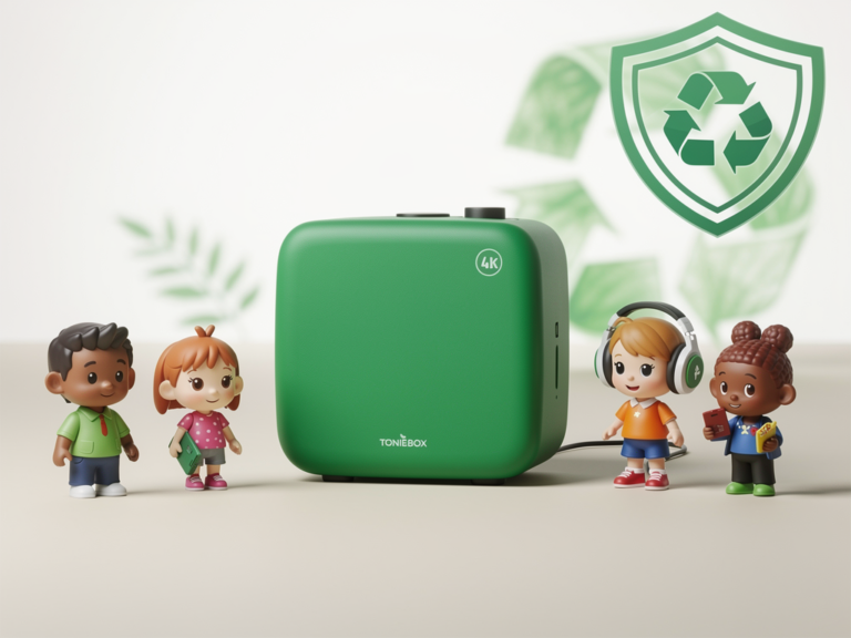 Toniebox Starterset Grün nachhaltige Kinderhörbox robust und kinderfreundlich im Test