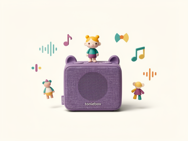 Toniebox Starterset Violett mit kindgerechtem Design und einfach bedienbaren Funktionen