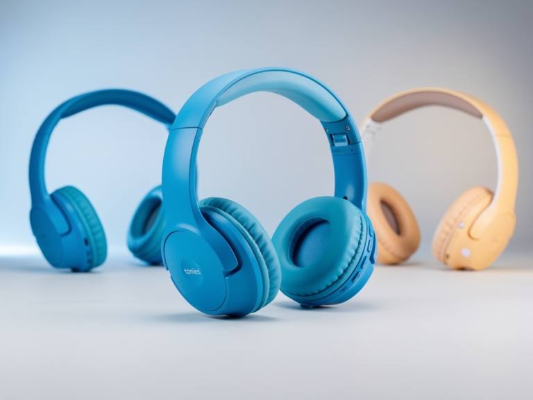 tonies Lauscher Kopfhörer Blau für Kinder mit Lautstärkebegrenzung und robustem Design