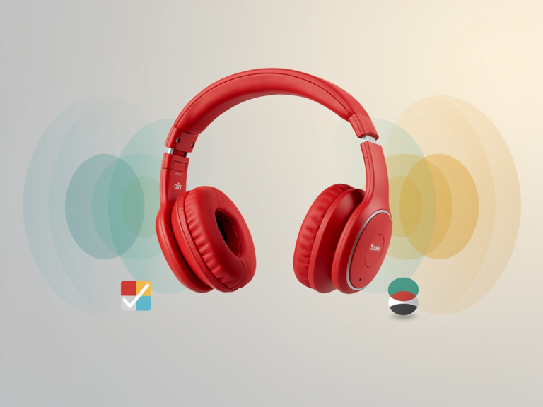 tonies Lauscher Kopfhörer Rot kindgerechte Lautstärkebegrenzung und bequemer Tragekomfort